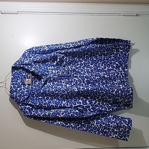 Joe Boxer Women's Longsleeve Leopard Print Pajama Top Size Small